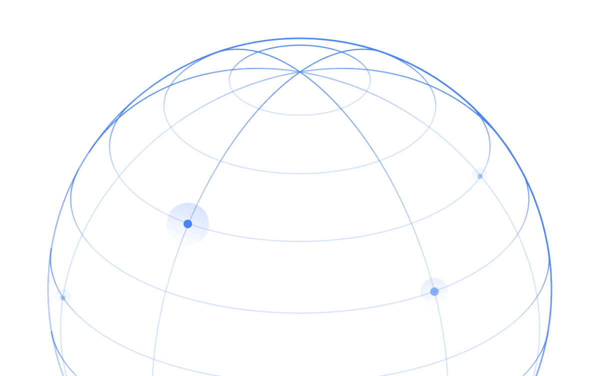 An image illustrating a globe with blue colors!